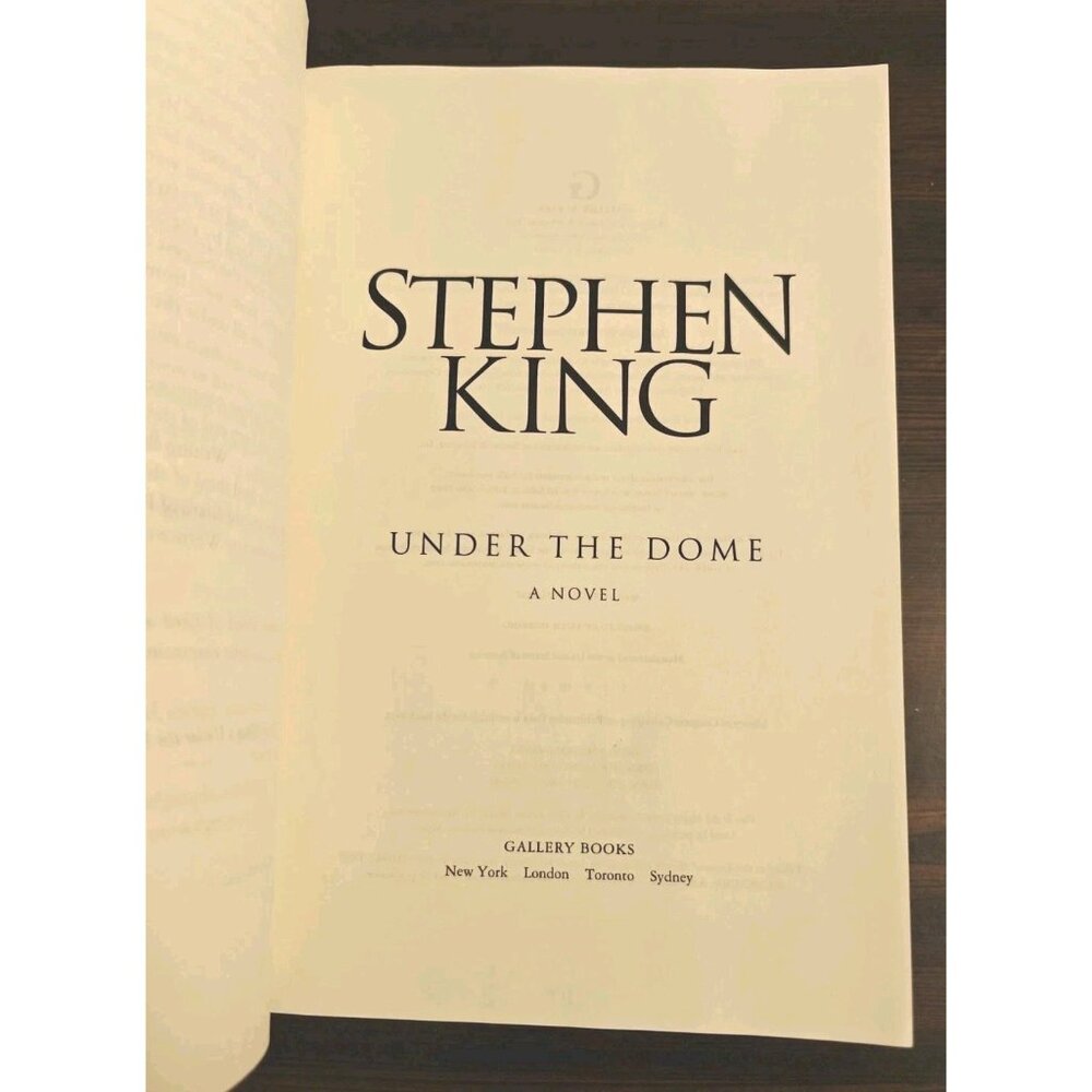 Under the Dome Stephen King Trade Paperback 2010 Gallery Books - Picture 5 of 9